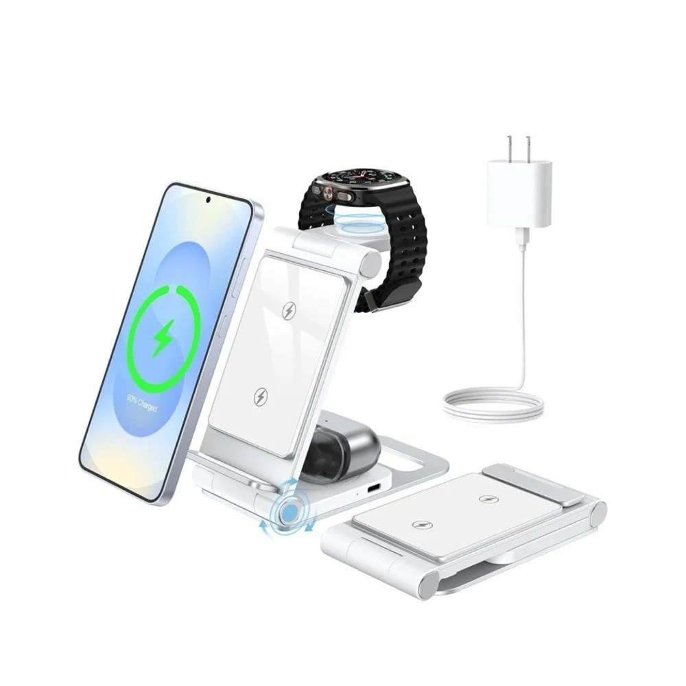 Wireless Charger for Samsung 3 in 1 Wireless Charging Station for Galaxy S26/25